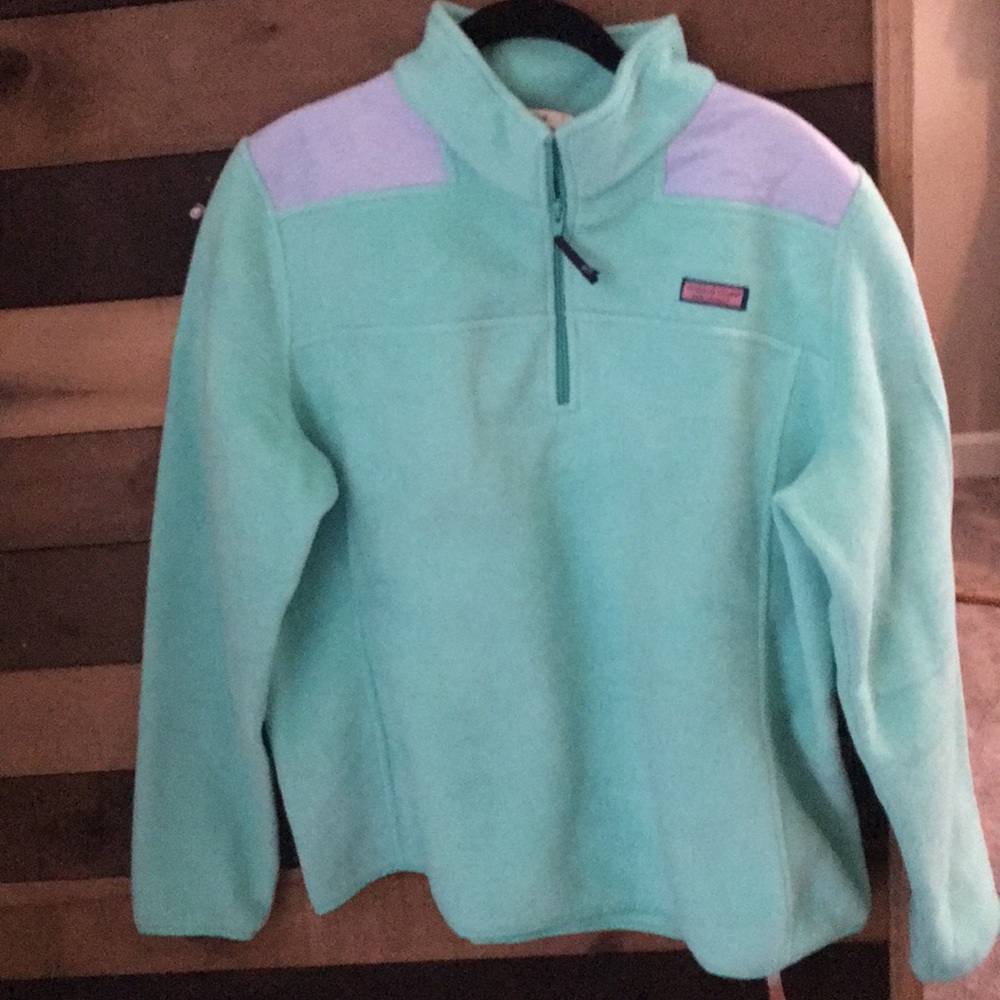 Vineyard Vines Fleece Ladies’ Shep Shirt XL Green